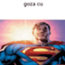 a blurry picture of a man dressed as superman