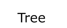 the word tree is on a white background