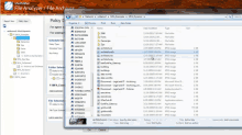 a screenshot of a file analyzer / file archiver program