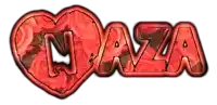 the name naza is written in a red heart