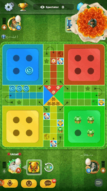 a screenshot of a board game with spectator written at the top of the screen