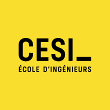 a black and yellow logo for cesl ecole d ' ingenieurs