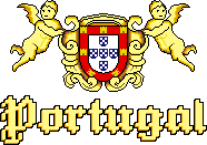 a logo for portugal with a coat of arms