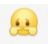 a blurred image of a yellow smiley face with tears coming out of its eyes .