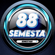 a logo for 88 semesta with a search bar underneath