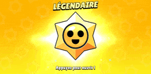 a screenshot of a game called legendaire with a yellow star with a face on it