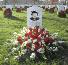 a grave in a cemetery that says fearless taken june 28 2017 on it