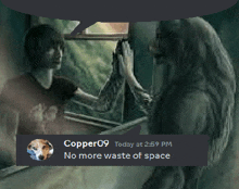 a screenshot of copper09 talking to a ghost