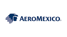 a blue logo for aeromexico with an eagle