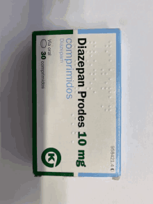 a box of diazepan probes 10 mg tablets