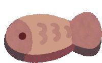 a cartoon drawing of a fish with the number 333 on its body