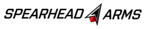 a logo for spearhead 4 arms with a red arrow in the middle