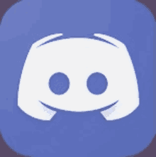 a discord icon with a smiling face on a blue background .