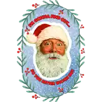 a picture of santa claus that says i 'm gonna find out