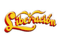 a red and yellow logo for liberacion is on a white background