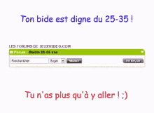 a screen shot of a website that says les forums de jeuxvideo.com on it