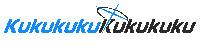 a blue and black logo for kukukukuku