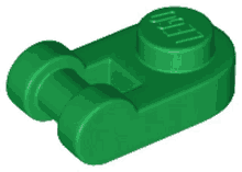 a green lego piece with the word lego on the top