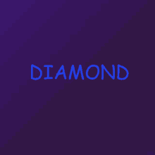 a purple background with the word diamond written in blue