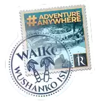 a postage stamp that says adventure anywhere