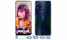 the front and back of a realme phone