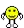 a pixel art illustration of a yellow smiley face with black arms and legs .