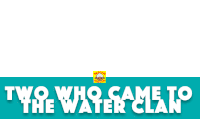 two who came to the water clan logo on a white background