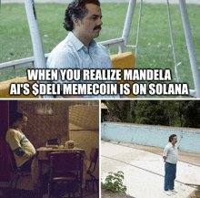 when you realize mandela ai 's $ deli meme coin is on solana