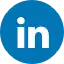 the linkedin logo is a blue circle with a white outline on a white background .