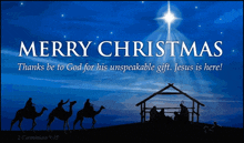 a merry christmas sign with a nativity scene