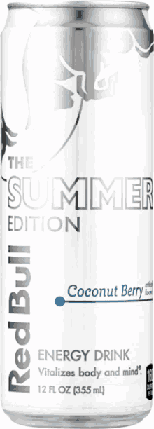 a can of red bull the summer edition energy drink