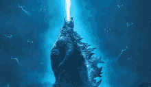 a poster for the movie godzilla king of the monsters