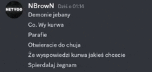 a screenshot of a discord conversation between nbrown and netygo .