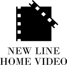 a black and white logo for new line home video