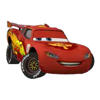 a lightning mcqueen from the movie cars