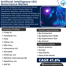 an advertisement for artificial intelligence governance market