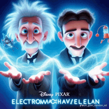 a poster for a disney pixar movie called electromachavelenan