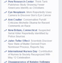 a screenshot of a facebook page that says ' pew research center think tank ' on it