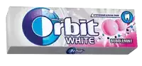 a box of orbit white gum with bubblemint flavor