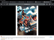 a picture of ghostbusters is on a phone screen