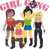 Girl Gang Woman Power Sticker