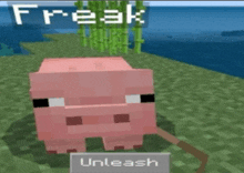 a screenshot of a pig in a game called freak unleash