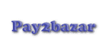 the word pay2bazar is written in blue letters