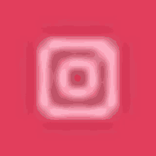 a pink background with a white square on it