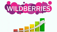 a logo for wildberries with a graph showing a rising arrow