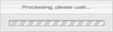 a loading bar says processing please wait on it