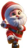 a cartoon of santa claus with the letters ac on his head