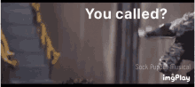 a gif of a person being called you called