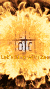 a poster that says " let 's sing with zee " on it