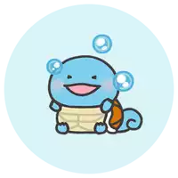 a cartoon turtle with bubbles around its head